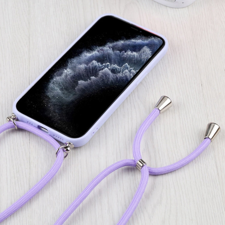 For iPhone 11 Pro Candy Transparent Phone Case with Lanyard