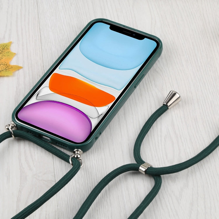 For iPhone 11 Candy Transparent Phone Case with Lanyard