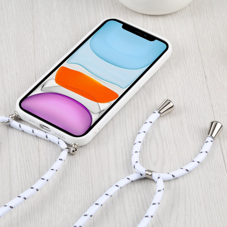 For iPhone 11 Candy Transparent Phone Case with Lanyard