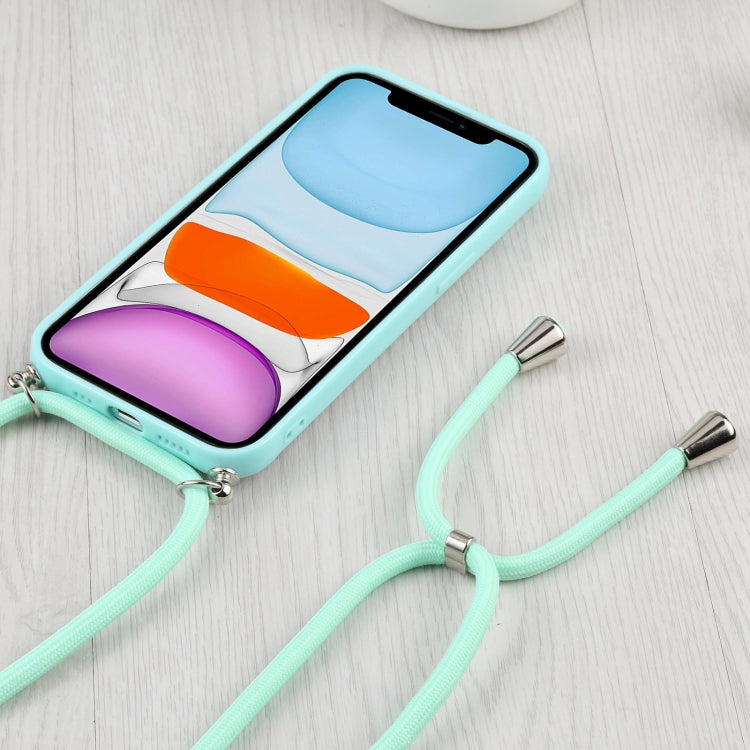 For iPhone 11 Candy Transparent Phone Case with Lanyard