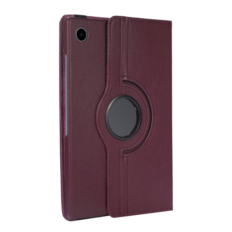 For Samsung Galaxy Tab A8 360 Degree Rotation Litchi Texture Tablet Leather Case with Holder