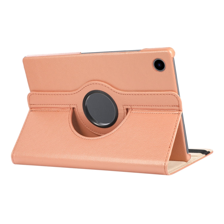 For Samsung Galaxy Tab A8 360 Degree Rotation Litchi Texture Tablet Leather Case with Holder