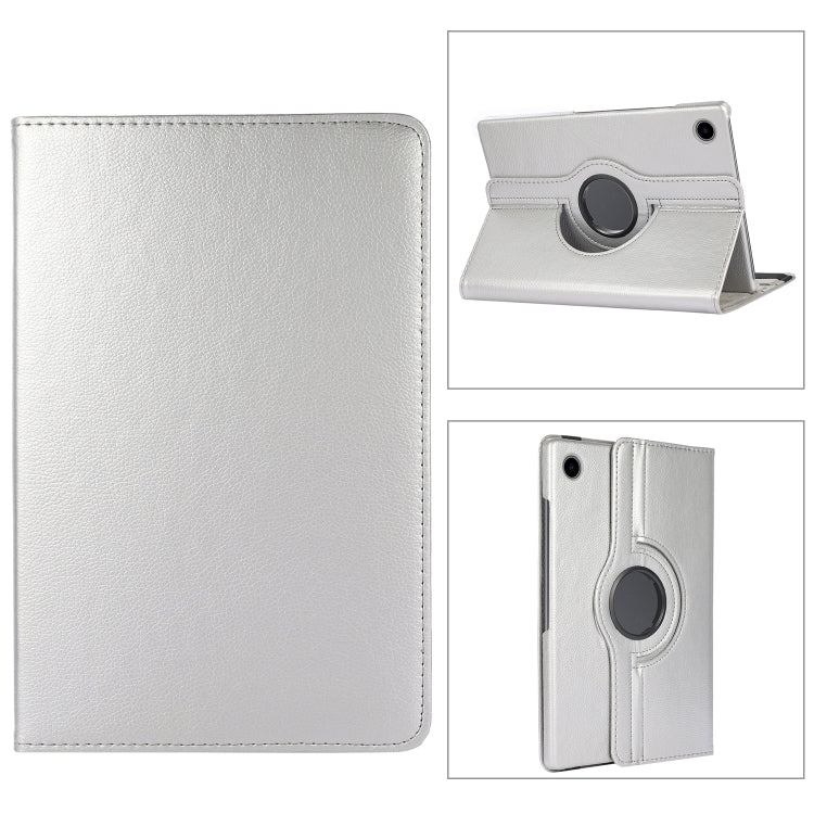 For Samsung Galaxy Tab A8 360 Degree Rotation Litchi Texture Tablet Leather Case with Holder