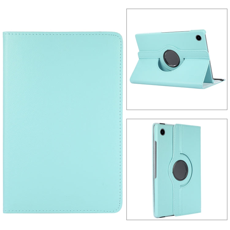 For Samsung Galaxy Tab A8 360 Degree Rotation Litchi Texture Tablet Leather Case with Holder