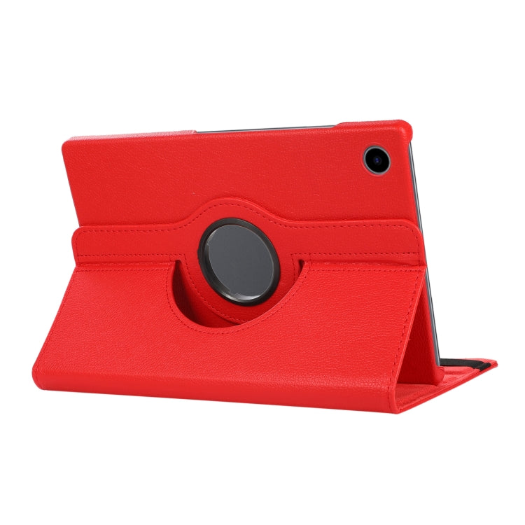 For Samsung Galaxy Tab A8 360 Degree Rotation Litchi Texture Tablet Leather Case with Holder