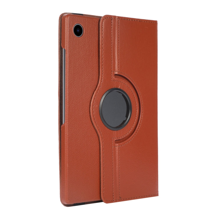 For Samsung Galaxy Tab A8 360 Degree Rotation Litchi Texture Tablet Leather Case with Holder