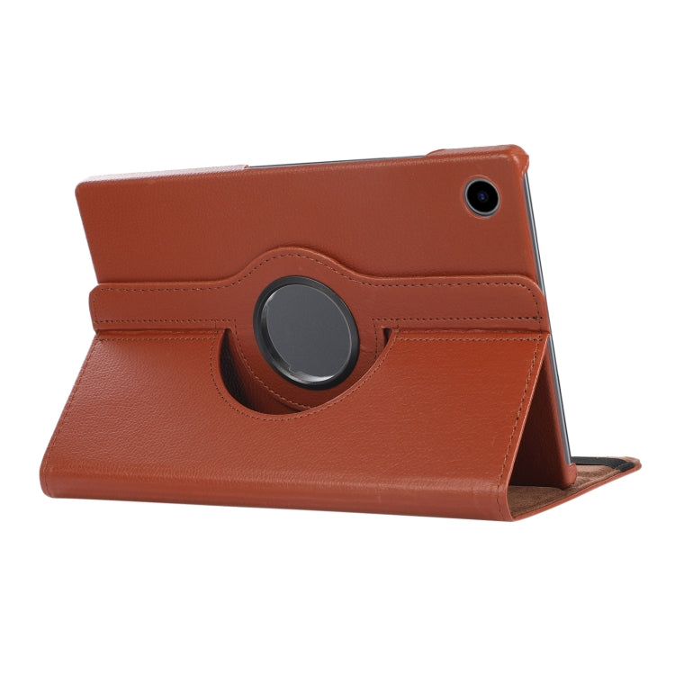 For Samsung Galaxy Tab A8 360 Degree Rotation Litchi Texture Tablet Leather Case with Holder