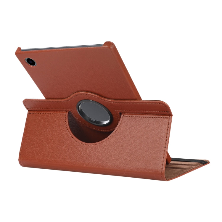 For Samsung Galaxy Tab A8 360 Degree Rotation Litchi Texture Tablet Leather Case with Holder