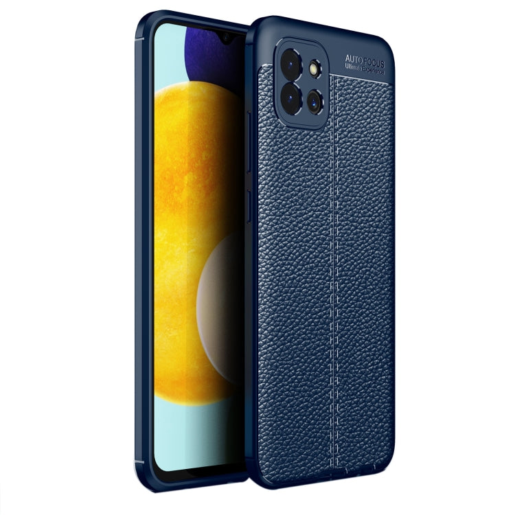 For Samsung Galaxy A03 Global Litchi Texture TPU Shockproof Phone Case