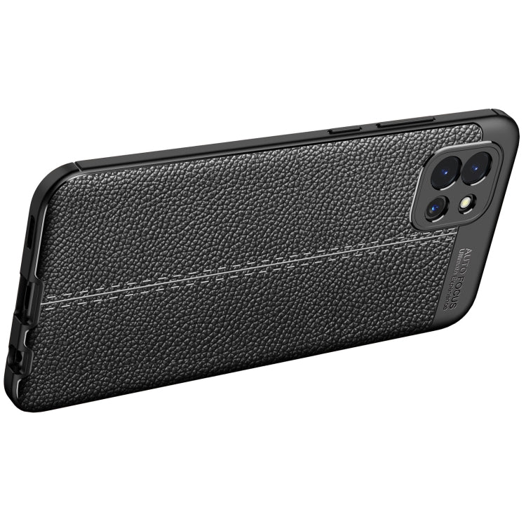 For Samsung Galaxy A03 Global Litchi Texture TPU Shockproof Phone Case