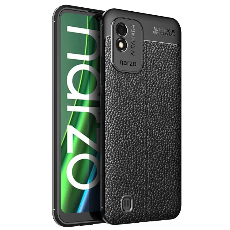 For OPPO Realme Narzo 50i Litchi Texture TPU Shockproof Phone Case