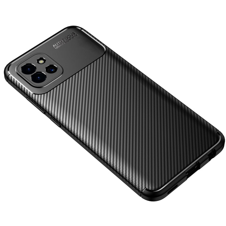For Samsung Galaxy A03 Global Carbon Fiber Texture Shockproof TPU Phone Case