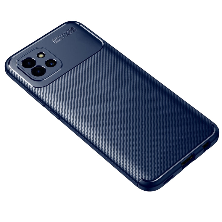 For Samsung Galaxy A03 Global Carbon Fiber Texture Shockproof TPU Phone Case