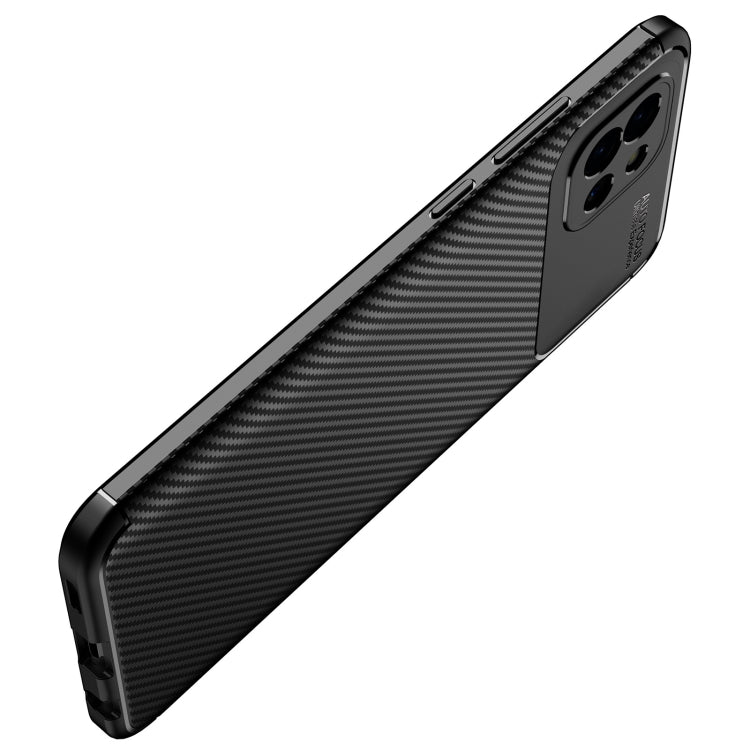 For Samsung Galaxy A03 Global Carbon Fiber Texture Shockproof TPU Phone Case