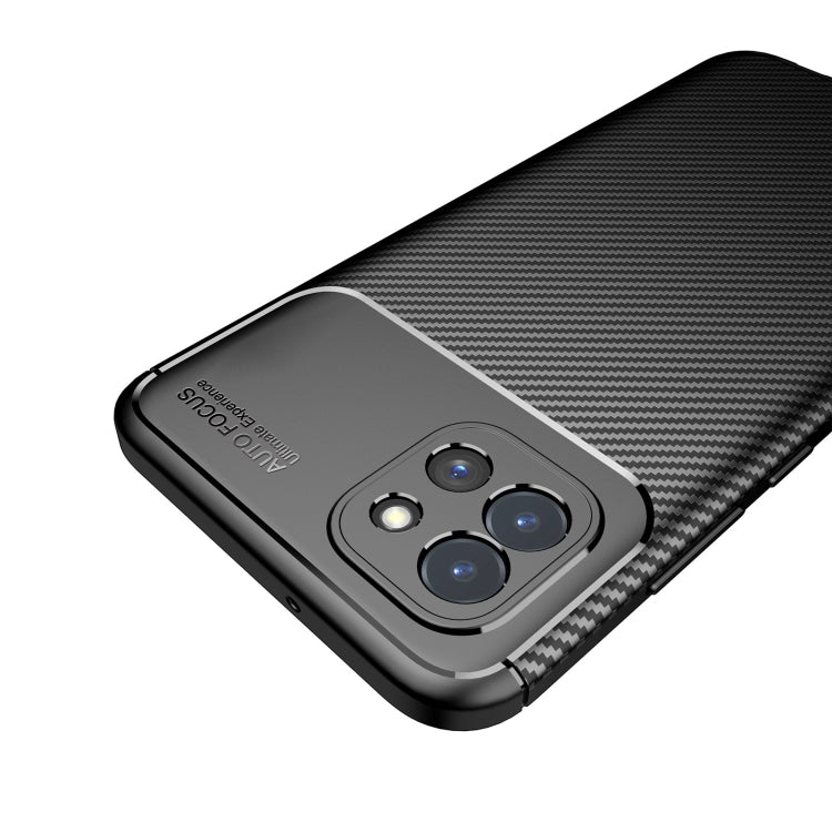 For Samsung Galaxy A03 Global Carbon Fiber Texture Shockproof TPU Phone Case