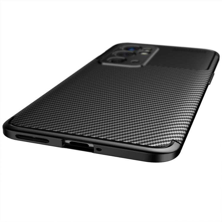 For OnePlus 9RT 5G Carbon Fiber Texture Shockproof TPU Phone Case
