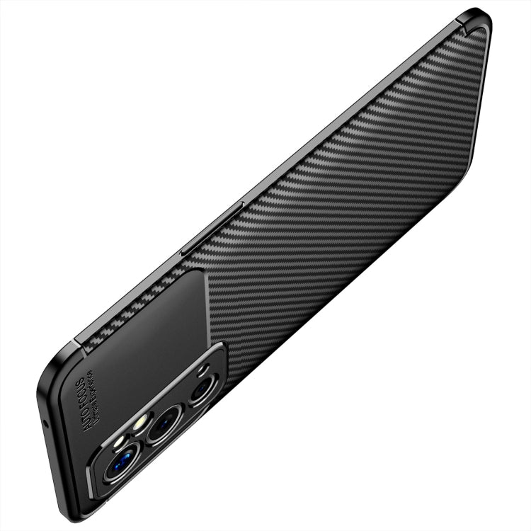 For OnePlus 9RT 5G Carbon Fiber Texture Shockproof TPU Phone Case