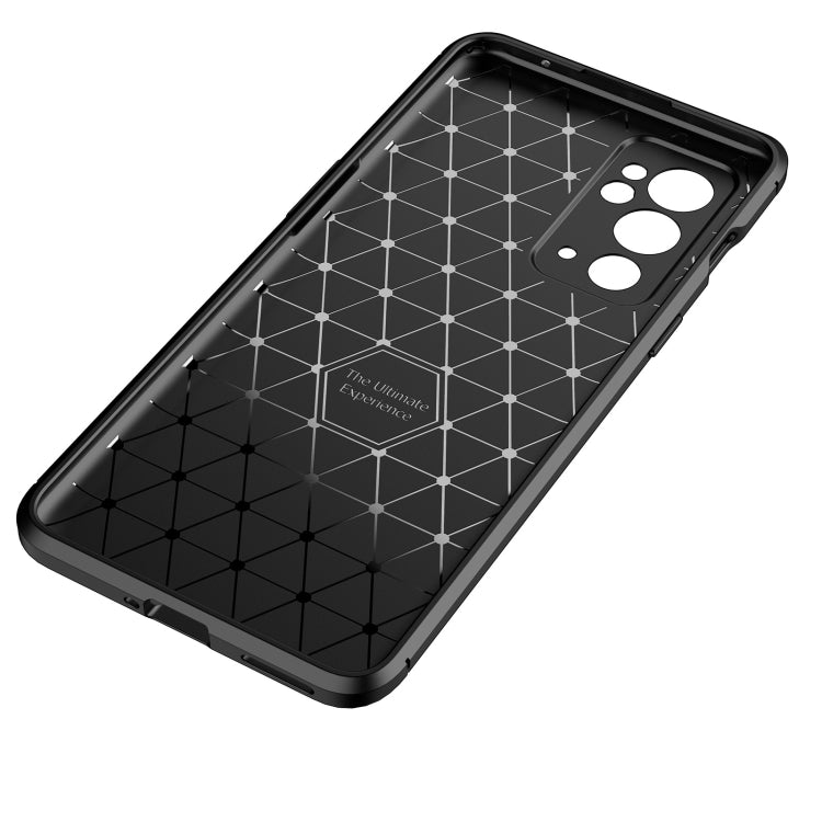 For OnePlus 9RT 5G Carbon Fiber Texture Shockproof TPU Phone Case