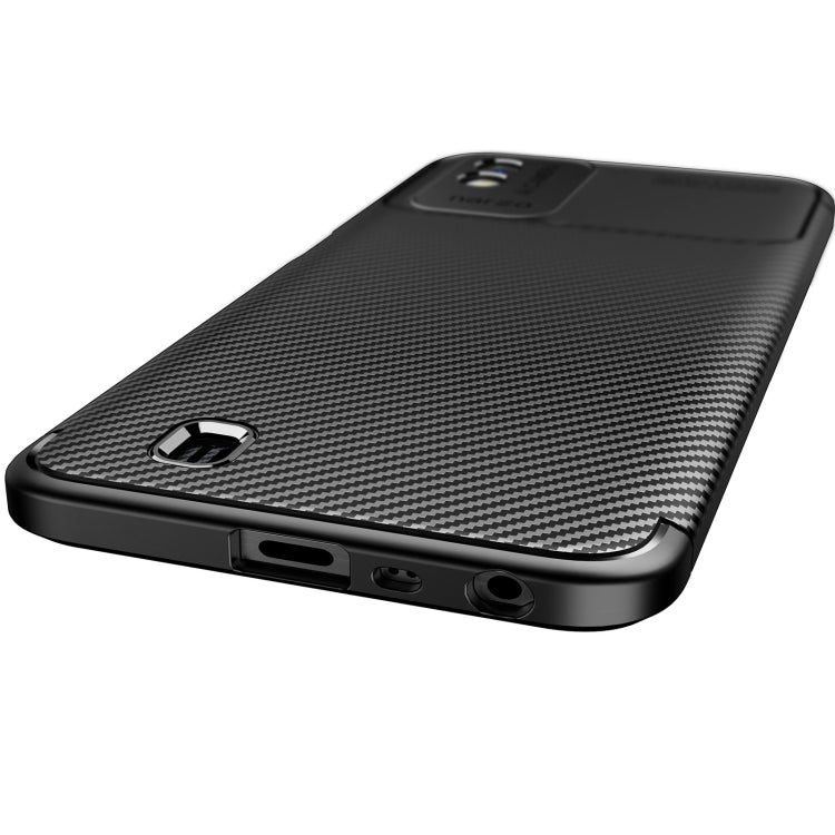 For OPPO Realme Narzo 50i Carbon Fiber Texture Shockproof TPU Phone Case