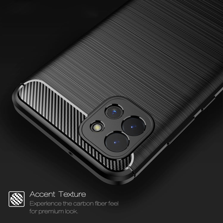 For Samsung Galaxy A03 Global Brushed Texture Carbon Fiber TPU Phone Case