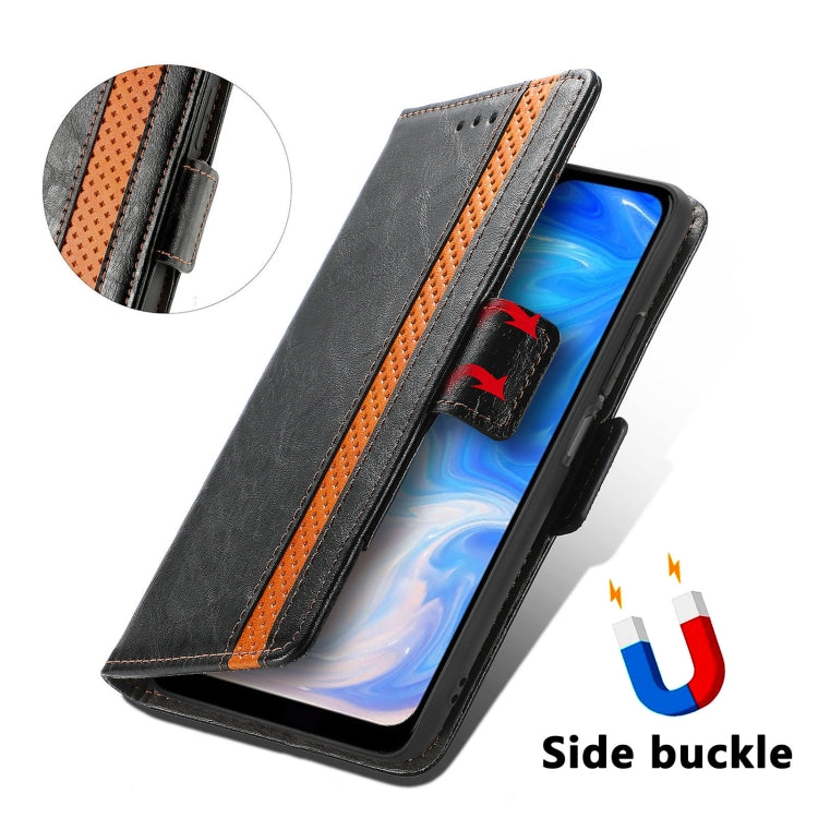 For Doogee N40 Pro CaseNeo Splicing Dual Magnetic Buckle Leather Case with Holder & Card Slots & Wallet