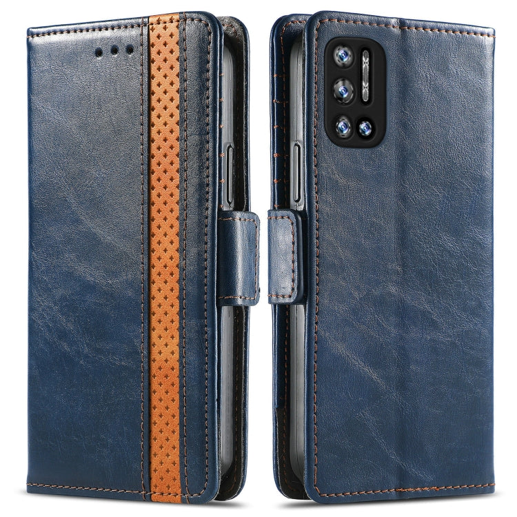 For Doogee N40 Pro CaseNeo Splicing Dual Magnetic Buckle Leather Case with Holder & Card Slots & Wallet