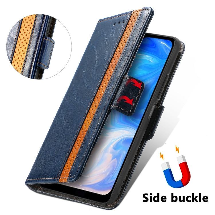 For Doogee N40 Pro CaseNeo Splicing Dual Magnetic Buckle Leather Case with Holder & Card Slots & Wallet