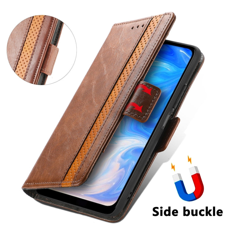 For Doogee N40 Pro CaseNeo Splicing Dual Magnetic Buckle Leather Case with Holder & Card Slots & Wallet