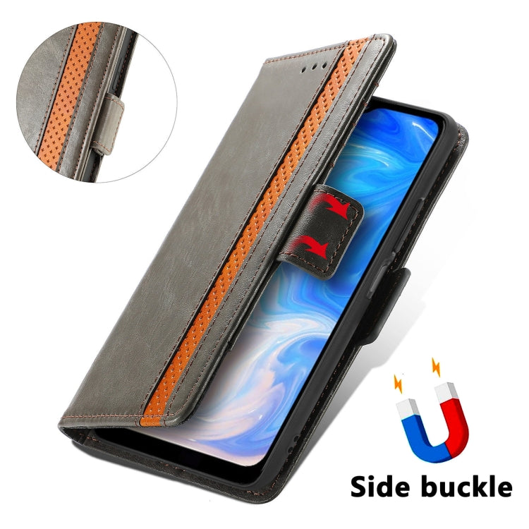 For Doogee N40 Pro CaseNeo Splicing Dual Magnetic Buckle Leather Case with Holder & Card Slots & Wallet