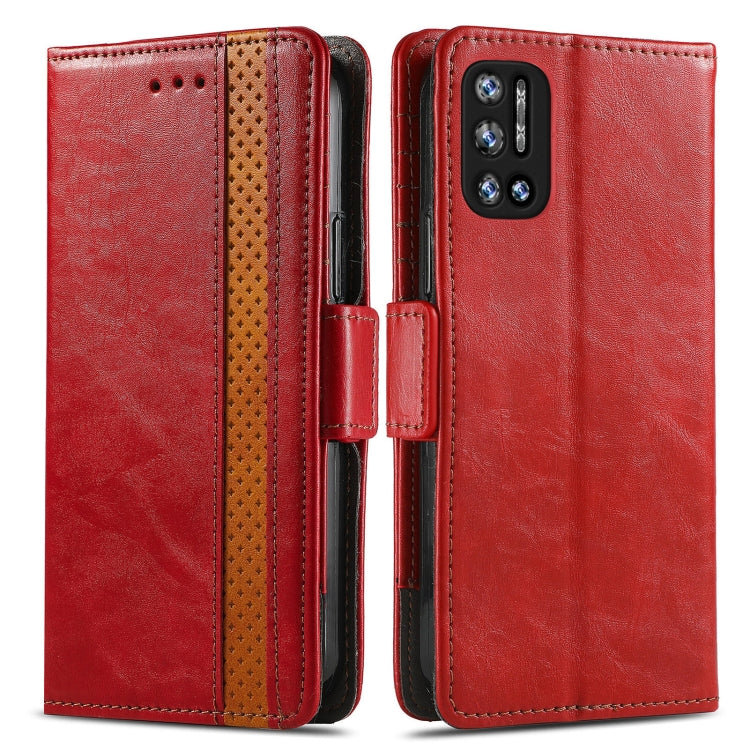 For Doogee N40 Pro CaseNeo Splicing Dual Magnetic Buckle Leather Case with Holder & Card Slots & Wallet