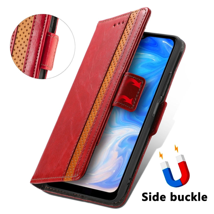 For Doogee N40 Pro CaseNeo Splicing Dual Magnetic Buckle Leather Case with Holder & Card Slots & Wallet