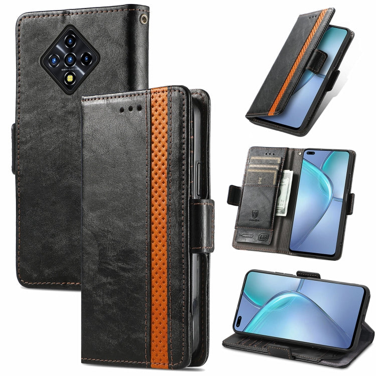 For Infinix Zero 8 CaseNeo Splicing Dual Magnetic Buckle Leather Case with Holder & Card Slots & Wallet