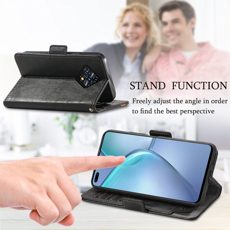 For Infinix Zero 8 CaseNeo Splicing Dual Magnetic Buckle Leather Case with Holder & Card Slots & Wallet
