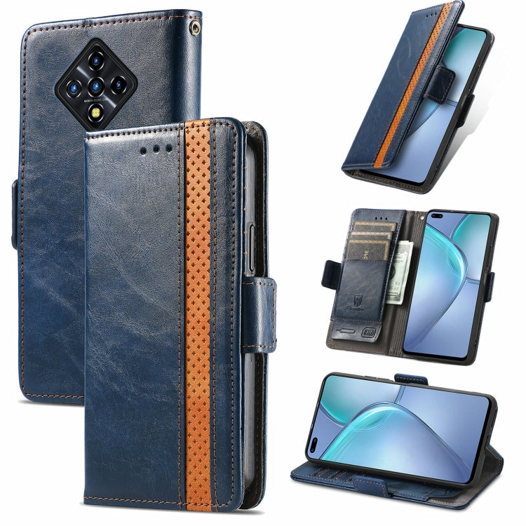 For Infinix Zero 8 CaseNeo Splicing Dual Magnetic Buckle Leather Case with Holder & Card Slots & Wallet