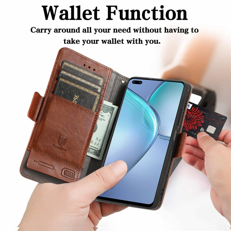 For Infinix Zero 8 CaseNeo Splicing Dual Magnetic Buckle Leather Case with Holder & Card Slots & Wallet
