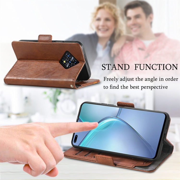 For Infinix Zero 8 CaseNeo Splicing Dual Magnetic Buckle Leather Case with Holder & Card Slots & Wallet