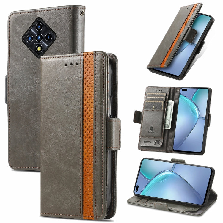 For Infinix Zero 8 CaseNeo Splicing Dual Magnetic Buckle Leather Case with Holder & Card Slots & Wallet