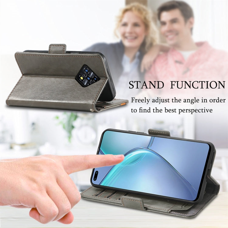 For Infinix Zero 8 CaseNeo Splicing Dual Magnetic Buckle Leather Case with Holder & Card Slots & Wallet