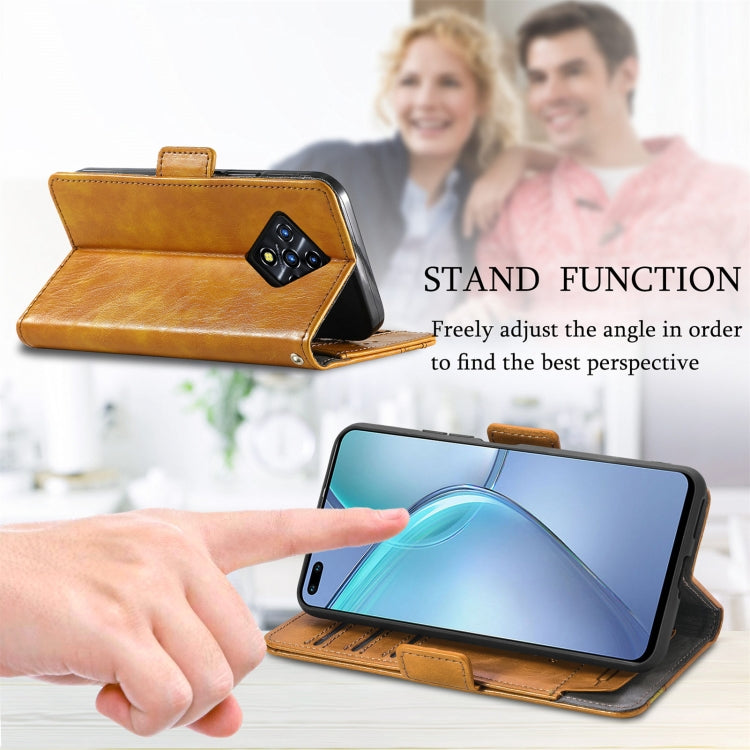 For Infinix Zero 8 CaseNeo Splicing Dual Magnetic Buckle Leather Case with Holder & Card Slots & Wallet
