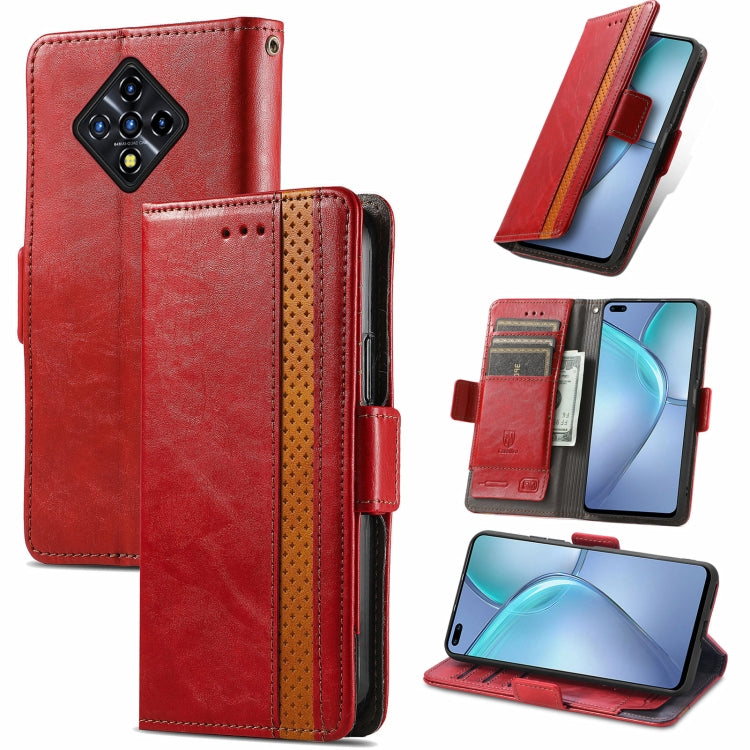 For Infinix Zero 8 CaseNeo Splicing Dual Magnetic Buckle Leather Case with Holder & Card Slots & Wallet