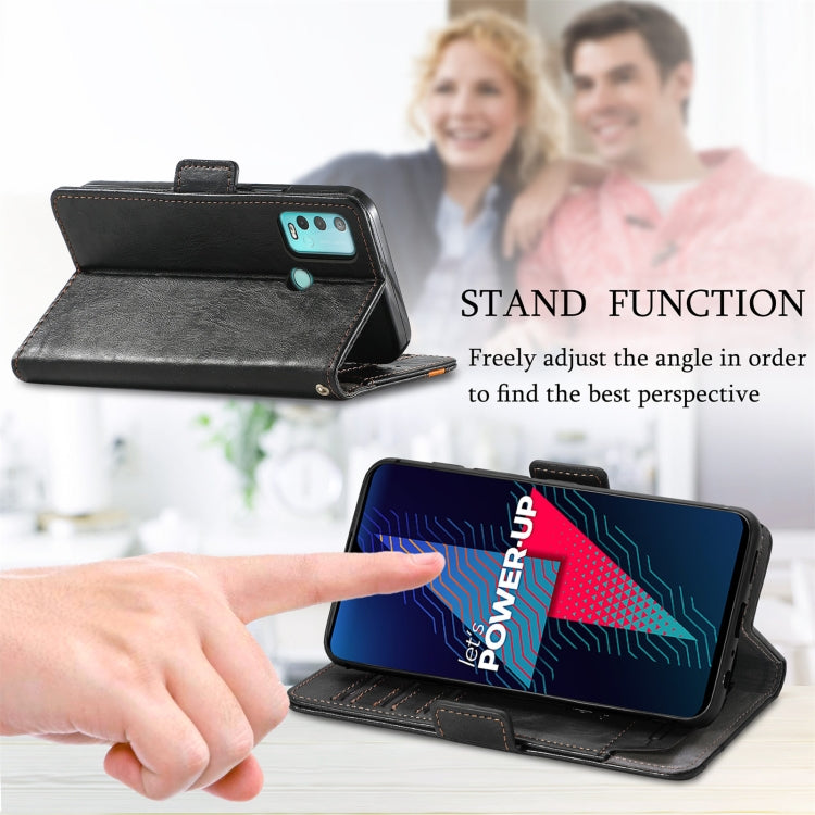 For Wiko Power U30 CaseNeo Splicing Dual Magnetic Buckle Leather Case with Holder & Card Slots & Wallet