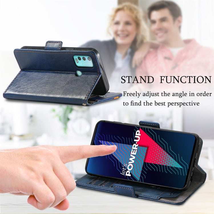 For Wiko Power U30 CaseNeo Splicing Dual Magnetic Buckle Leather Case with Holder & Card Slots & Wallet
