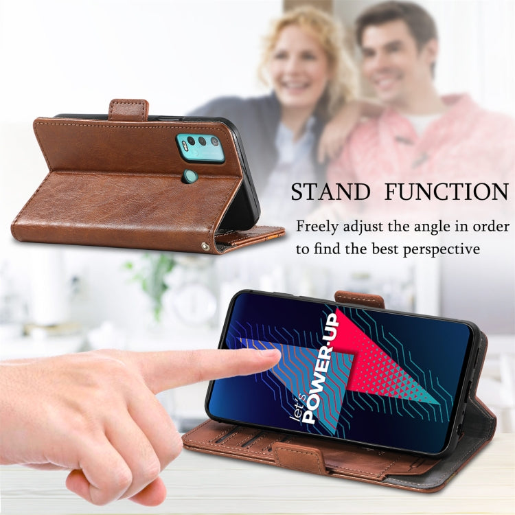 For Wiko Power U30 CaseNeo Splicing Dual Magnetic Buckle Leather Case with Holder & Card Slots & Wallet
