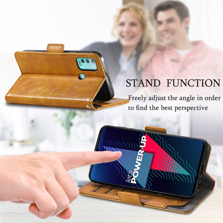 For Wiko Power U30 CaseNeo Splicing Dual Magnetic Buckle Leather Case with Holder & Card Slots & Wallet