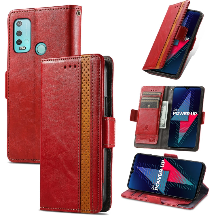 For Wiko Power U30 CaseNeo Splicing Dual Magnetic Buckle Leather Case with Holder & Card Slots & Wallet
