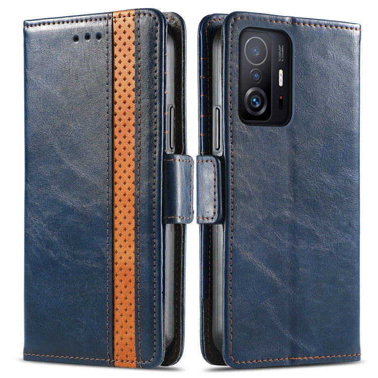 For Xiaomi 11T / 11T Pro CaseNeo Splicing Dual Magnetic Buckle Leather Case with Holder & Card Slots & Wallet