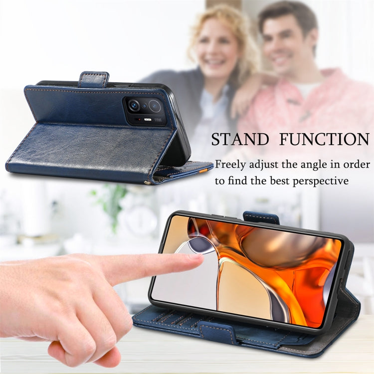 For Xiaomi 11T / 11T Pro CaseNeo Splicing Dual Magnetic Buckle Leather Case with Holder & Card Slots & Wallet