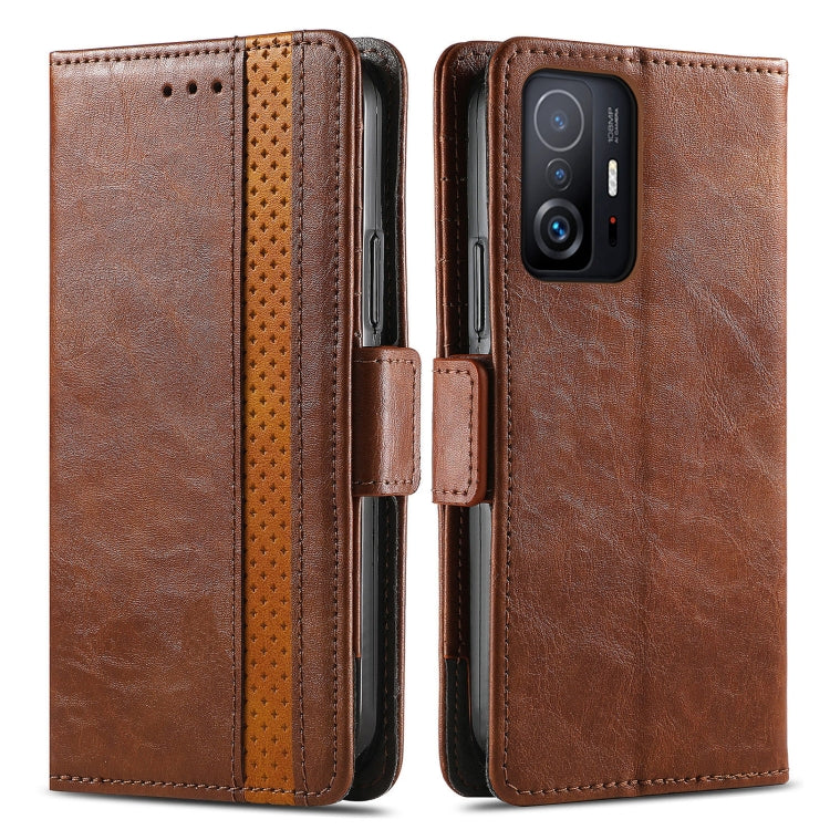 For Xiaomi 11T / 11T Pro CaseNeo Splicing Dual Magnetic Buckle Leather Case with Holder & Card Slots & Wallet