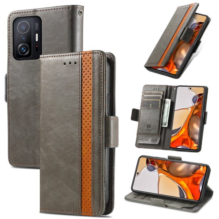 For Xiaomi 11T / 11T Pro CaseNeo Splicing Dual Magnetic Buckle Leather Case with Holder & Card Slots & Wallet