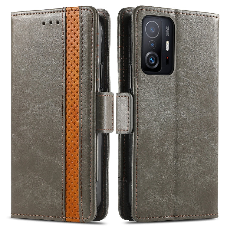 For Xiaomi 11T / 11T Pro CaseNeo Splicing Dual Magnetic Buckle Leather Case with Holder & Card Slots & Wallet